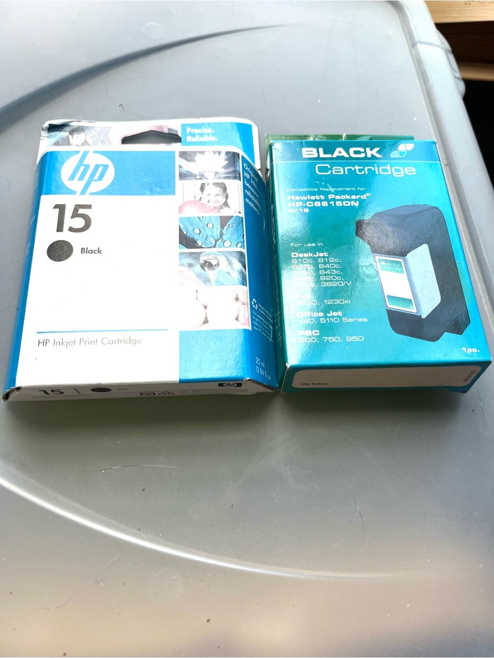 2 HP Black Ink Cartridges
